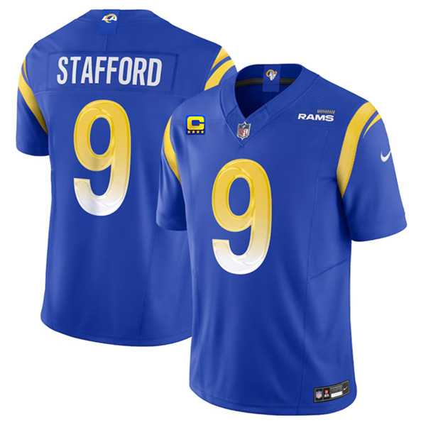 Men & Women & Youth Los Angeles Rams #9 Matthew Stafford Blue 2023 F.U.S.E. With 4-Star C Patch Vapor Untouchable Limited Football Stitched Jersey